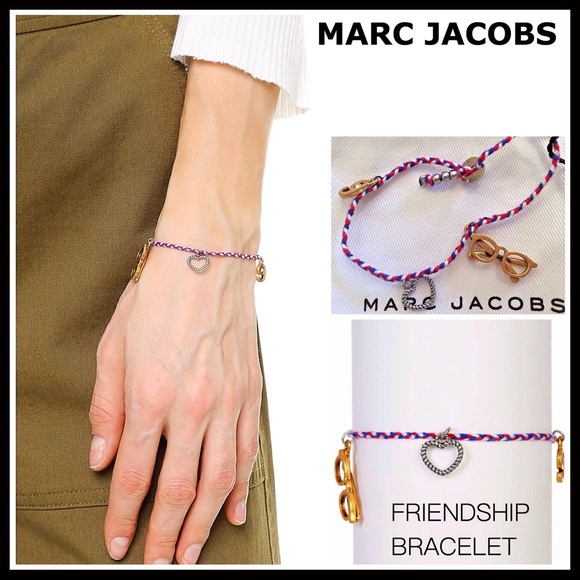 MARC JACOBS FRIENDSHIP CHARM WOVEN BRACELET - Picture 8 of 8